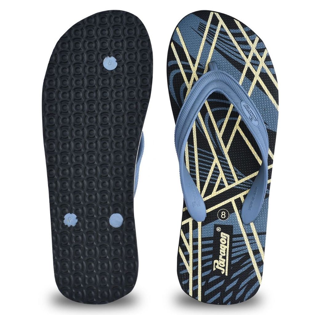 Paragon Grey Ultra-Durable & Sleek Everyday Flip Flops for Men | Lightweight, Stylish and Sturdy