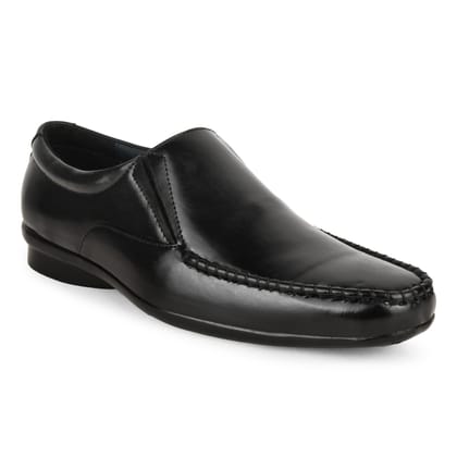 Paragon Black Formal Slip-On Shoes for Men