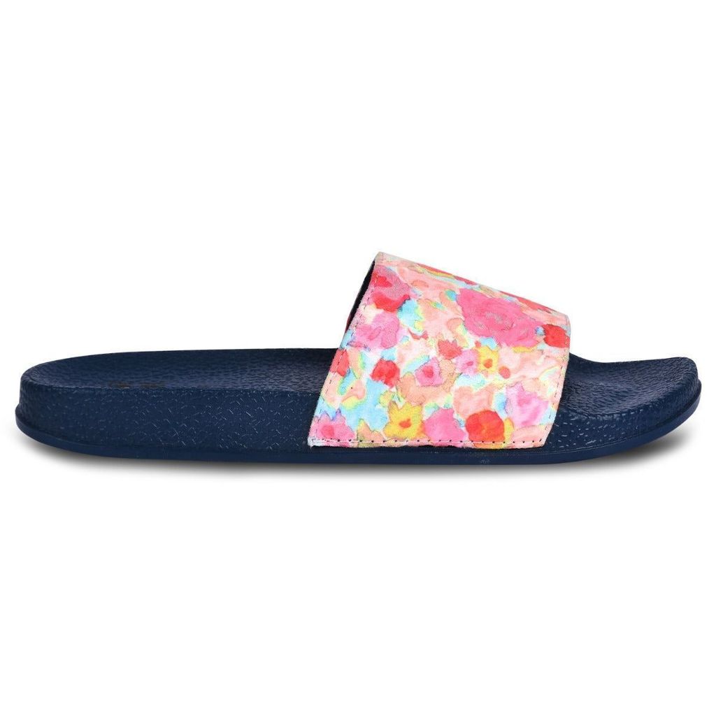 Paragon Cushion Comfort Pink Floral Slides for Women