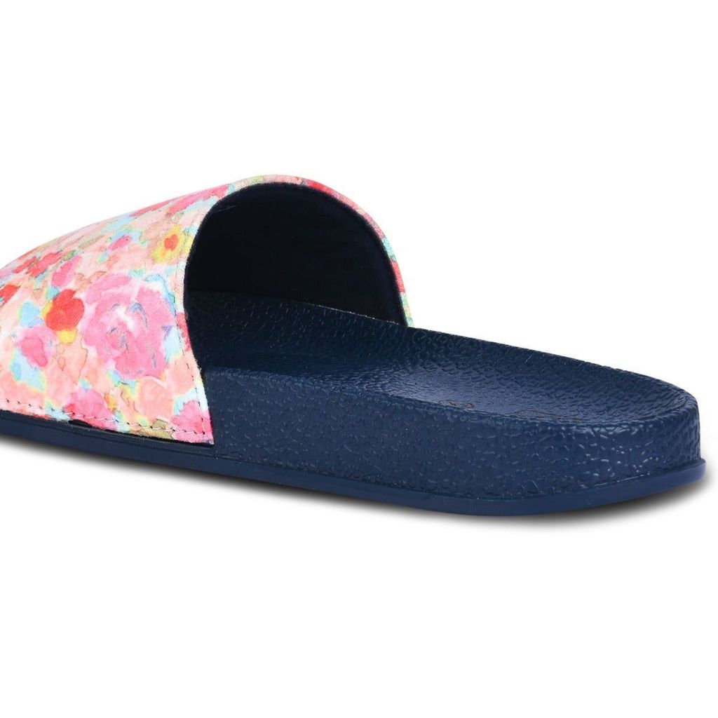 Paragon Cushion Comfort Pink Floral Slides for Women