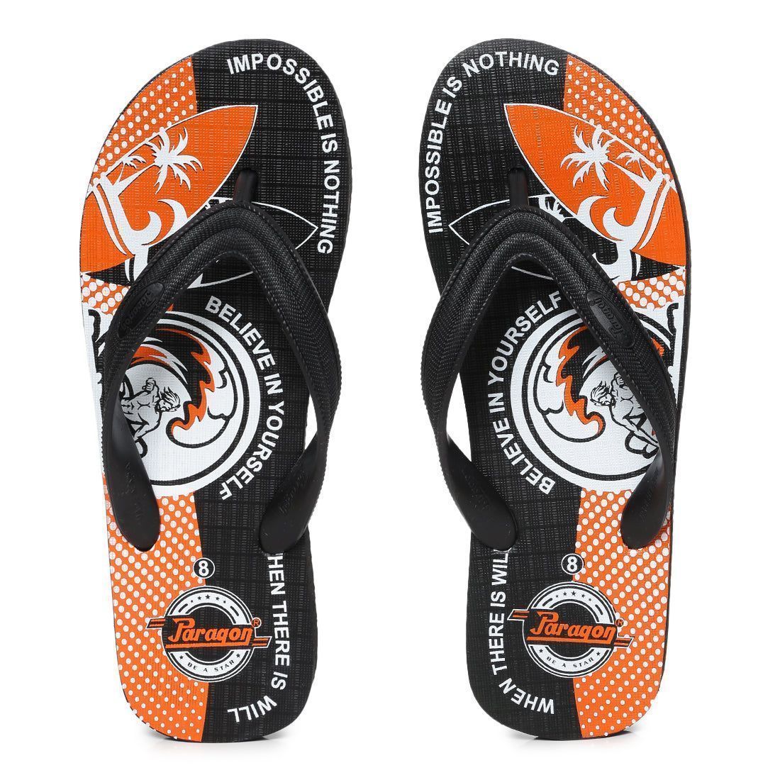Paragon Men's Orange Flip Flops (K3720G-ORG ) UK: 10