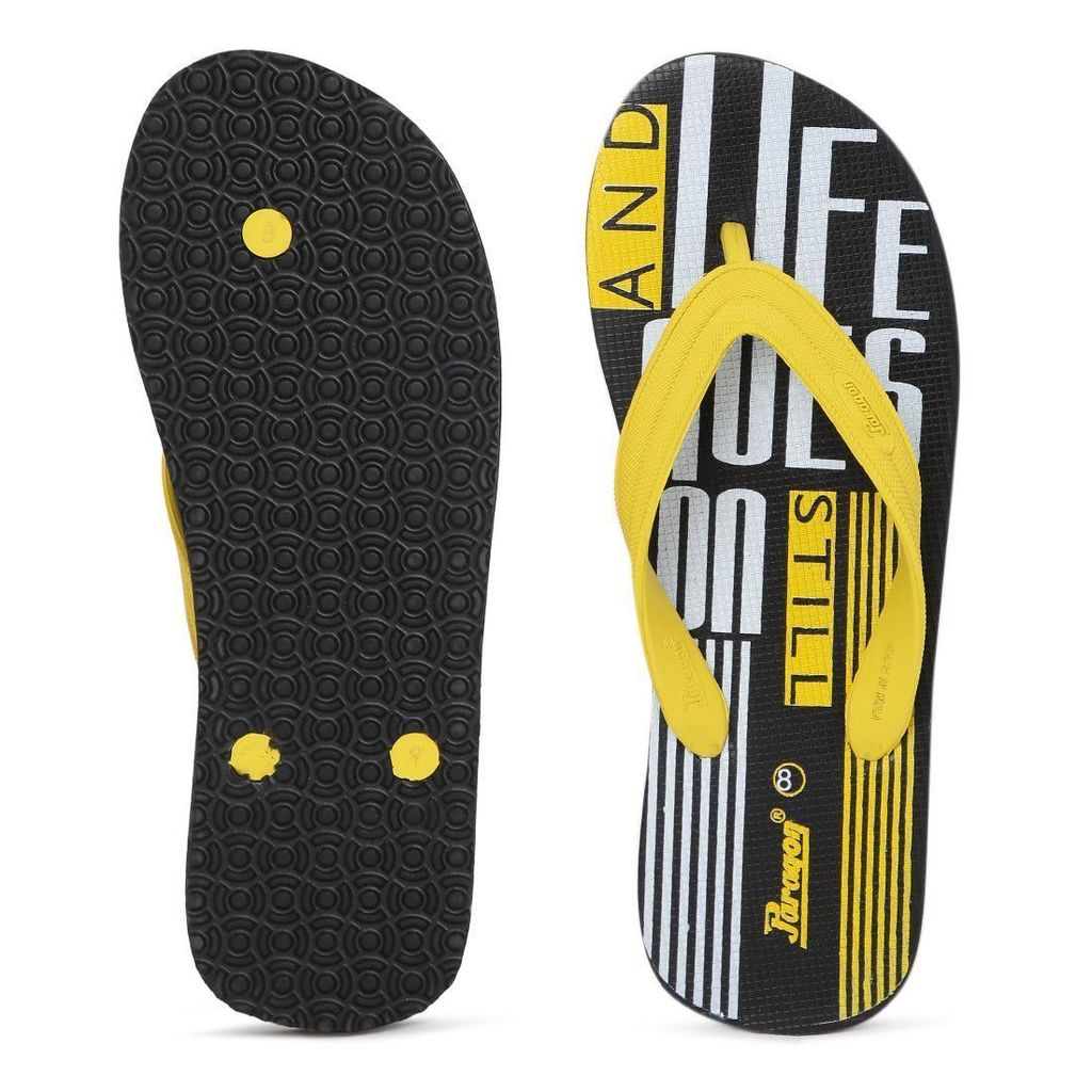 Paragon Walkaholic Men's Black Slippers