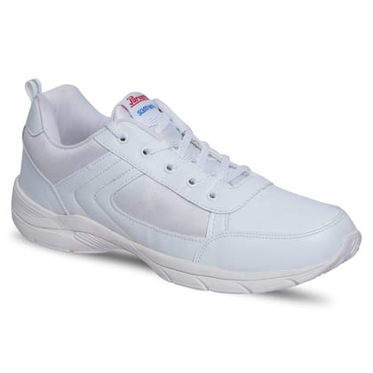 Paragon Ultra Comfortable, Lightweight and Durable Boy's White School Shoes for Everyday Use |Uniform Shoes with Lace-Up Closure and Breathable Outer Fabric