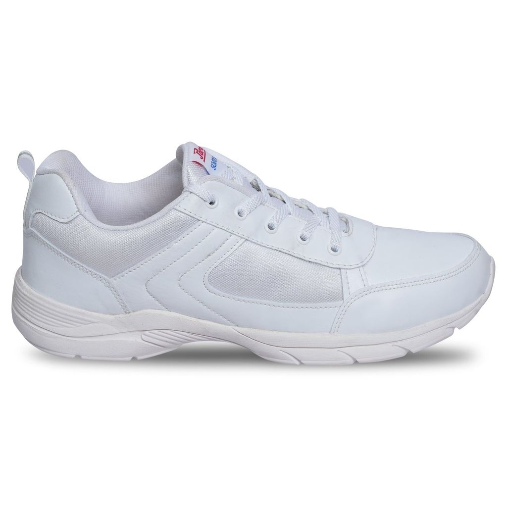 Paragon Ultra Comfortable, Lightweight and Durable Boy's White School Shoes for Everyday Use |Uniform Shoes with Lace-Up Closure and Breathable Outer Fabric