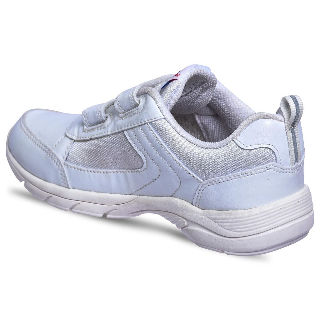Paragon Ultra Comfortable, Lightweight and Durable Boy's & Gir's White School Shoes for Sports & Everyday Use | White Uniform Shoes with Velcro Closure and Breathable Outer Fabric
