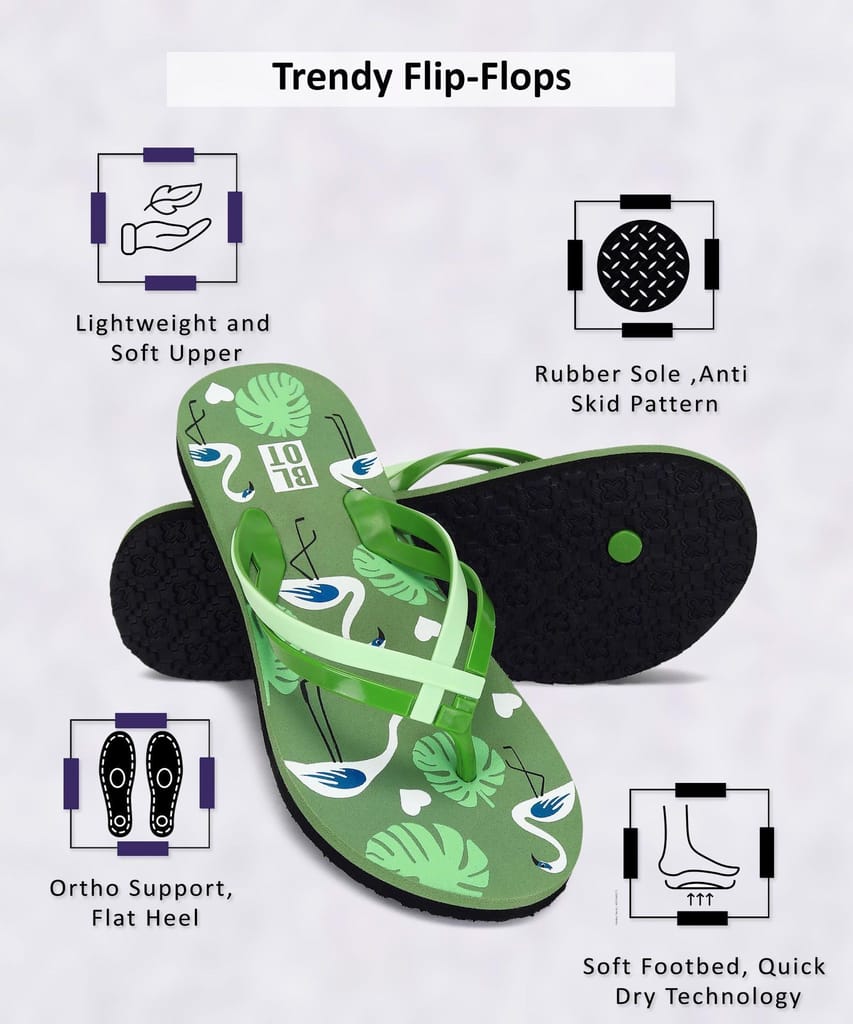 Paragon Stylish Women's Flip Flops | Comfortable Flip Flops for Daily Use | Lightweight and Easy to Wash