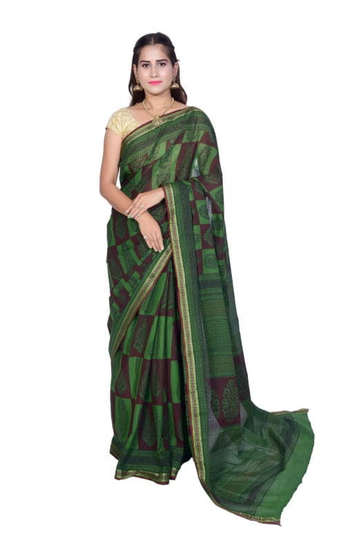 Tribes India Handwoven Cotton Saree 1TTXSARMP17163-22