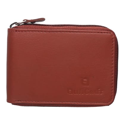 QufiCraft Genuine Leather Round Zip Card Holder | Credit/Debit Card/Slim Minimalist | Office ID for Mens and Boys (10 Card Slots) (1 ID Card Window) (Brown) QufiCraft Genuine Leather Round Zip Card Holder | Credit/Debit Card/Slim Minimalist | Office ID for Mens and Boys (10 Card Slots) (1 ID Card Window) (Brown)
