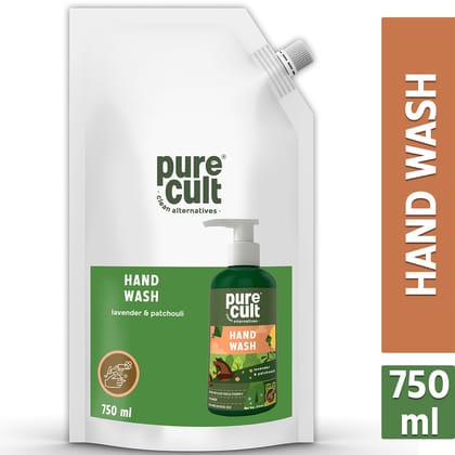PureCult Handwash 750ml | with Sweet Orange & Lemon and Tea Tree Essentials Oils