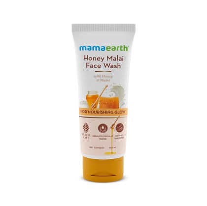 Honey Malai Face Wash with Honey & Malai For Nourishing Glow - 100 ml Gently Cleanses | Makes Skin Glow