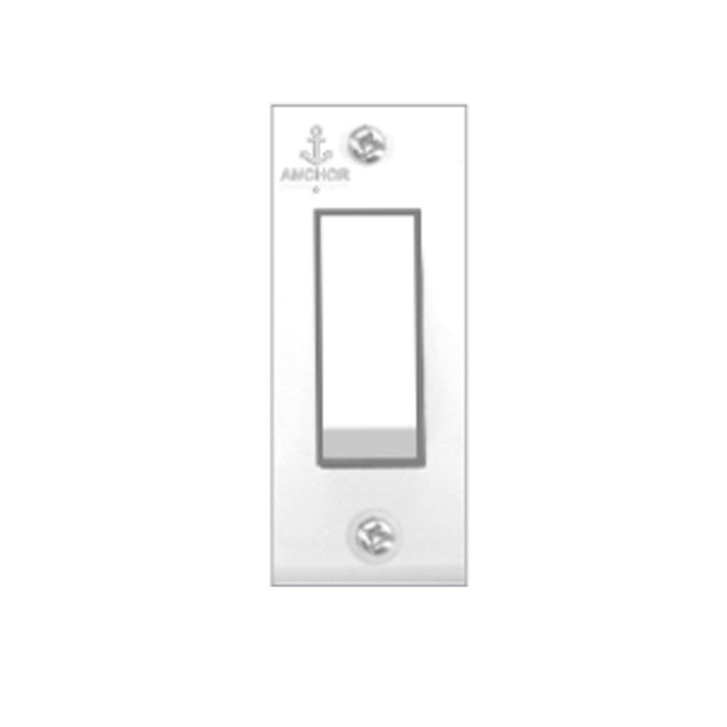 Anchor 6A 1 Way Polycarbonate Switch (White) -20 Pieces