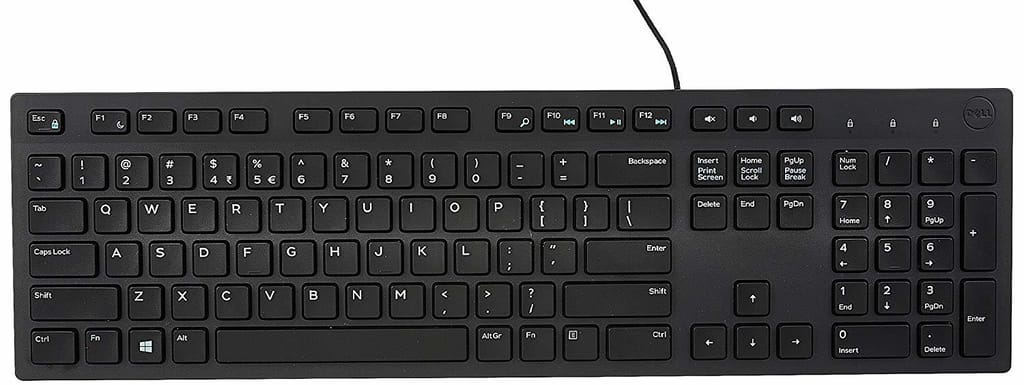 Dell KB216: Affordable Comfort & Control. Full-Size Multimedia Keyboard, Durable & Spill-Resistant (3yr Brand Warranty)