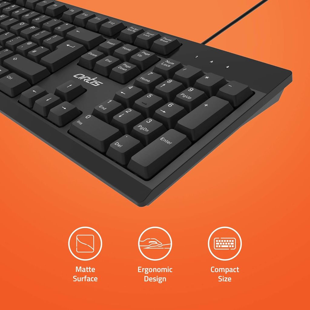 Artis C33 USB Wired Keyboard and Mouse Combo