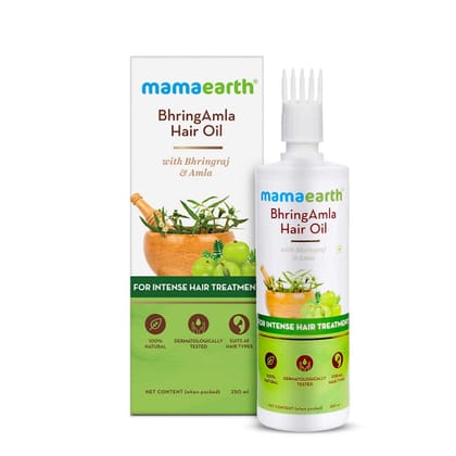 Mamaearth Bhring Amla Hair Oil With Bhringraj & Amla, 250ml