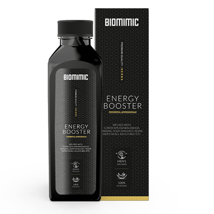 Biomimic Energy Booster enriched with Cordyceps, Ginseng, Musli, Ashwagandha, Kaunch, Gokhru etc. boost your vitality, stamina, testosterone etc.