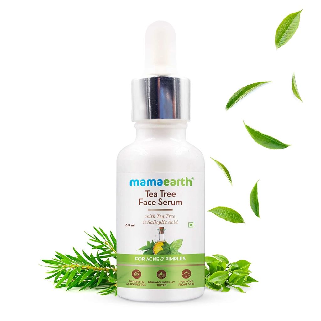 Mamaearth Tea Tree Face Serum For Acne Prone Skin With Tea Tree & Salicylic Acid For Acne & Pimples, 30ml