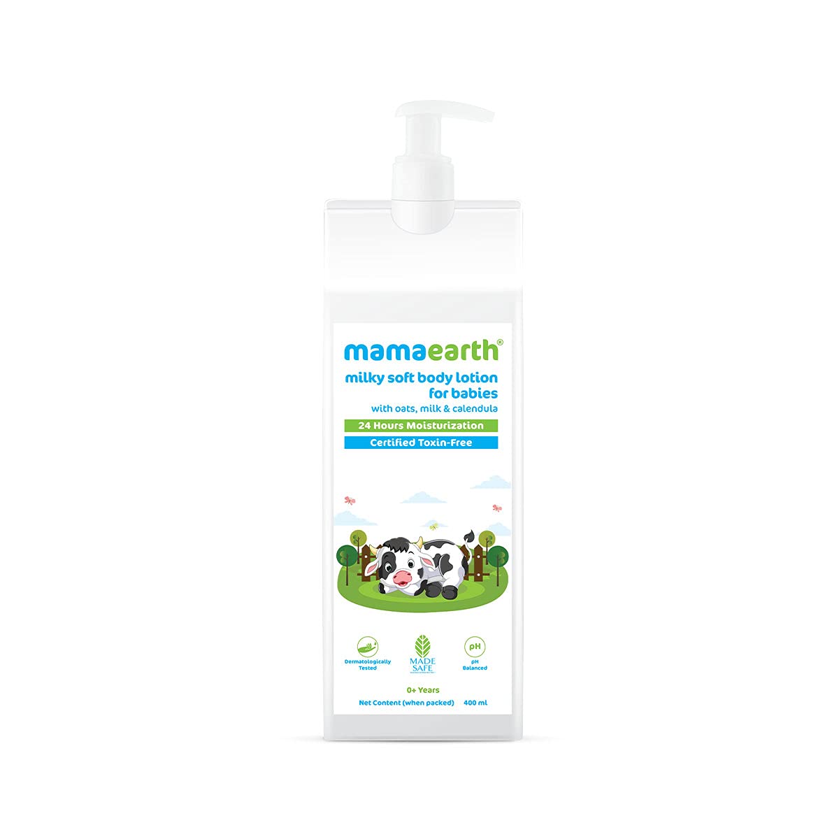 Mamaearth Milky Soft Body Lotion For Baby with Oats, Milk & Calendula - 400 ml