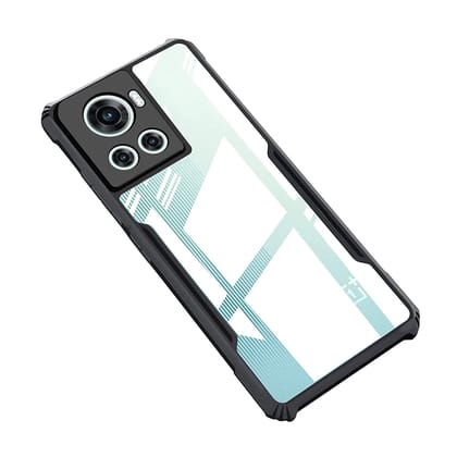 Back Cover For 1+ OnePlus 10R(5g) Camera Protection Shockproof Bumper-Edge | Acrylic Crystal Clear 360 Degree Protection TPU+PC | Transparent Eagle Back Case Cover