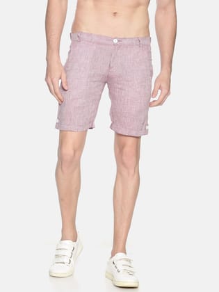 Men Maroon Hemp Shorts