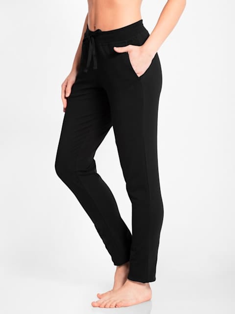 Jockey 1301 Track Pant for Women - Black