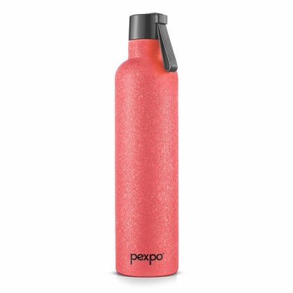 Pexpo Stainless Steel 24 Hrs Hot & Cold Vacuum Insulated Water ISI Certified Flask, 750ml, Pink, Oslo | Eco-Friendly, Durable, ISI Certified