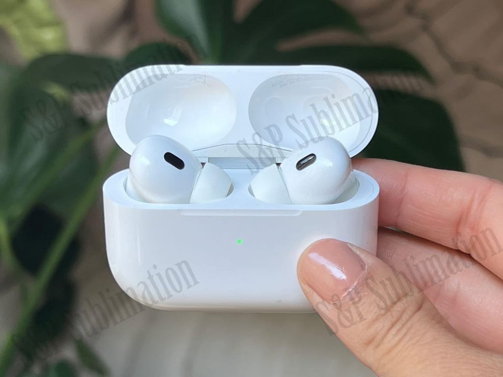 S&P Sublimation AirPods Pro with MagSafe Case (USB-C) Bluetooth Headset  (White, True Wireless)