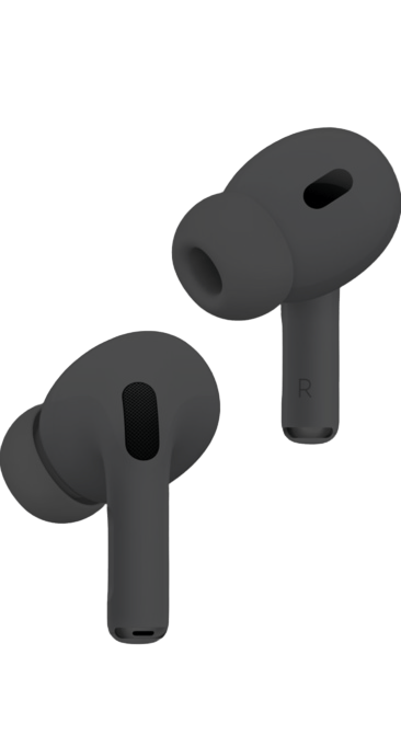 S&P Sublimation AirPods Pro (2nd generation) with Active Noise Cancellation, Spatial Audio Bluetooth Headset  (BLACK, True Wireless)