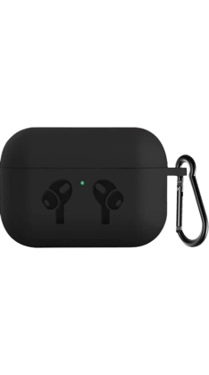 l&t world Silicone Press and Release Headphone Case  (Black)