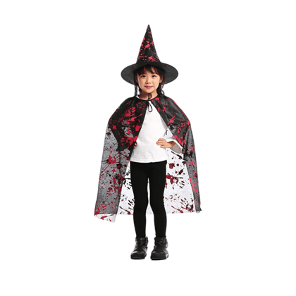 Bloody Red Halloween Cape for Kids