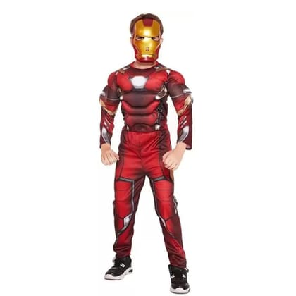 Muscular Iron Man Costume Adult