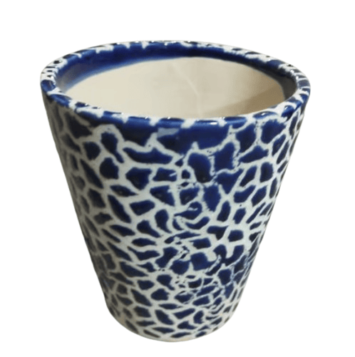 Ceramic Indoor & Outdoor Blue Pot