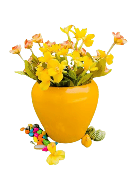 Handcrafted Ceramic Apple Shape Pot for Indoor/Outdoor Planters