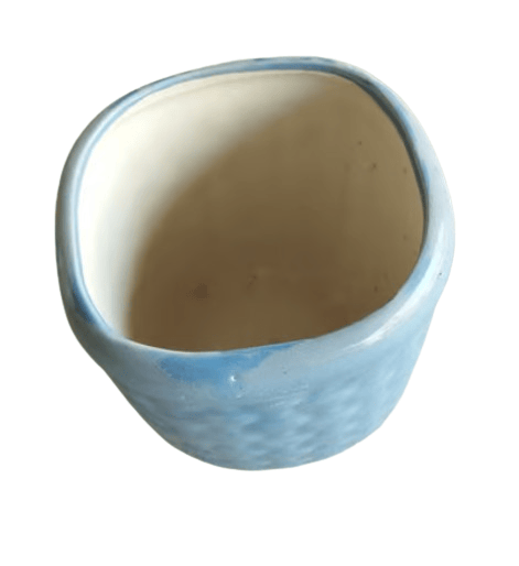Ceramic Blue Bonsai Pot for Plants