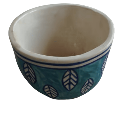 Ceramic Bowl-Shaped Multi-coloured Pot