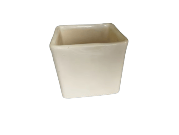 Rectangle shape White Flower Pot