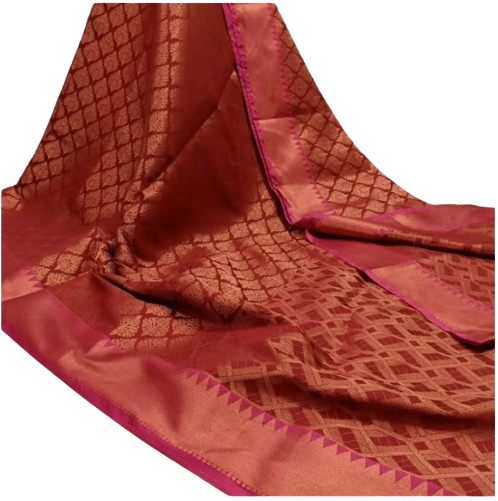 Banarasi Zari Tanchui Soft Silk Saree With Richly Embellished Pallu