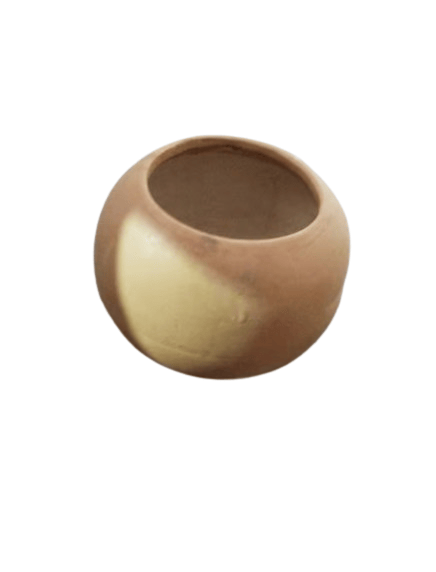 Light Brown Circular Flower Pot