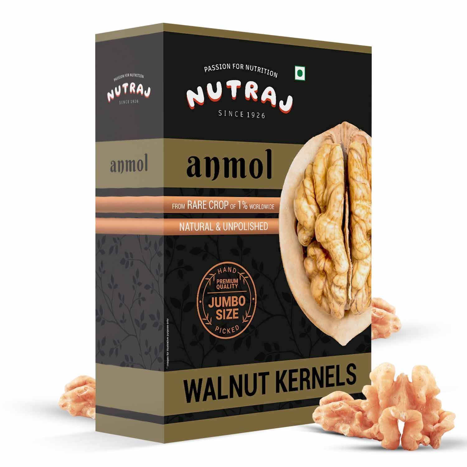 Nutraj Anmol Premium Walnut Kernel (Jumbo Size - Rare Crop - Natural)