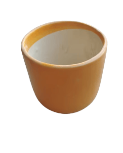 Stylish Yellow Ceramic Pot