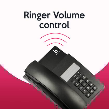 Beetel B80 Corded Landline Phone(Without Display), Ringer Volume Control, Wall/Desk Mountable, Classic Design, Clear Call Quality, Mute/Pause/Flash/Redial..