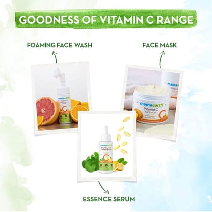 Mamaearth 10% Vitamin C Face Serum, Essence Serum With Vitamin C & Gotu Kola For Skin Illumination (30ml)