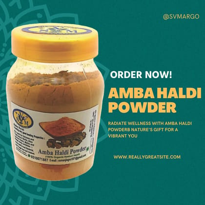 Amba haldi powder /Kasturi haldi / Wild turmeric powder | IT IS GOOD FOR SKIN PROBLEM |  (70Gms)