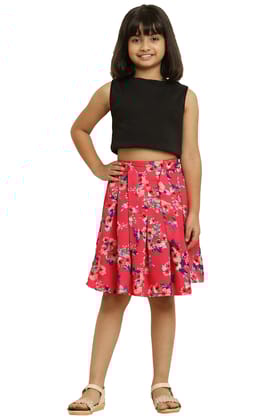 Modern Fancy Pink Skirt Ribbon & Elastic for Girls.