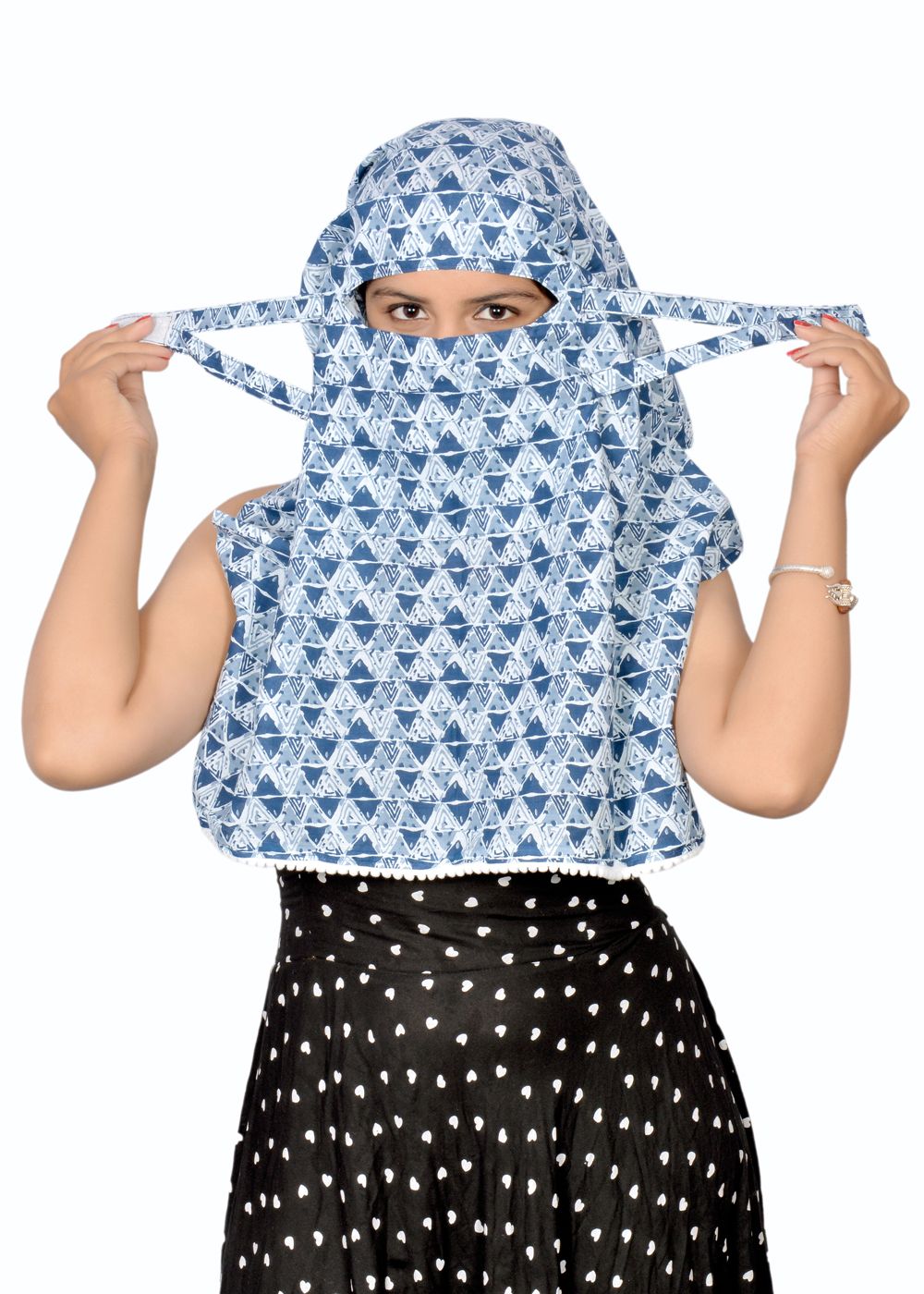 Scarf Face Cover Cum Mask Pure Cotton For Daily Use Women and Girls