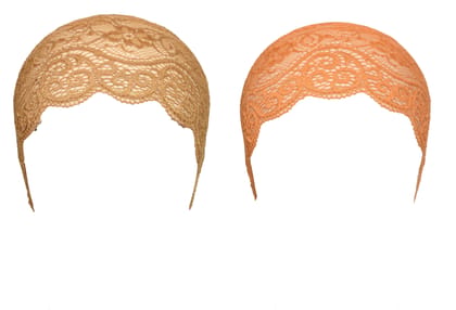Girls and Womens Hijab Cap Hijab Headband, Under Hijab Scarf Copper Brown and Orange Naqab Head Scarf (2 pcs) Girls and Womens Hijab Cap Hijab Headband, Under Hijab Scarf Copper Brown and Orange Naqab Head Scarf (2 pcs)