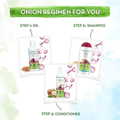Mamaearth Onion Shampoo For Hair Fall Control & Hair Growth With Onion & Plant Keratin (250ml)