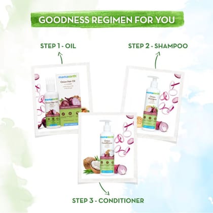 Mamaearth Onion Shampoo (250 ml each) - Pack Of 2
