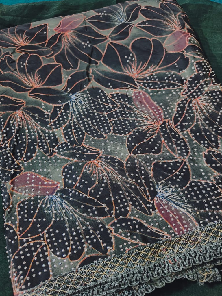 Women's Crepe Silk Dress Material (Unstitched Salwar Suit)