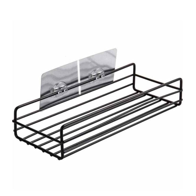 MULTIPURPOSE WALL MOUNT METAL BATHROOM SHELF AND RACK FOR HOME AND KITCHEN.