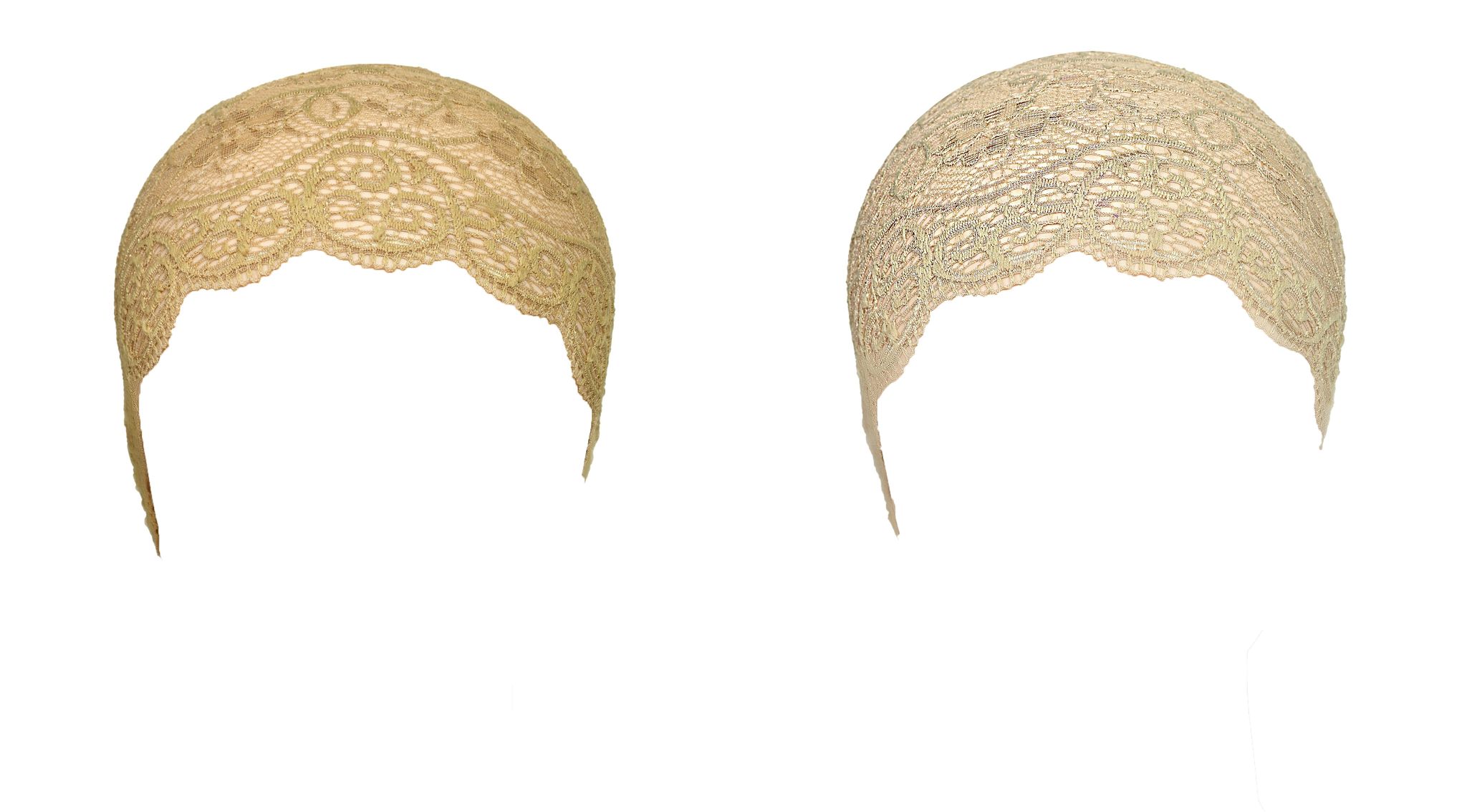 Girls and Womens Hijab Cap Hijab Headband, Under Hijab Scarf Dark Beige & Light Beige Naqab Head Scarf (2 pcs)